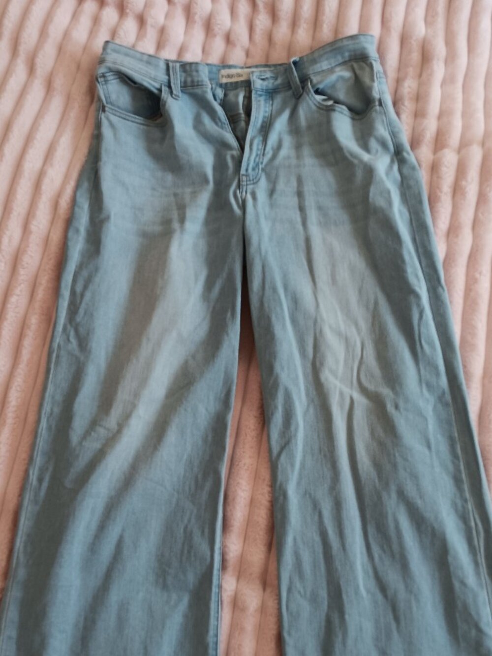 Indigo Six Wide Leg Jeans